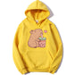 Kawaii Capybara Bubble Tea Hoodie