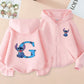 Stitch Zipper Cotton Hoodie