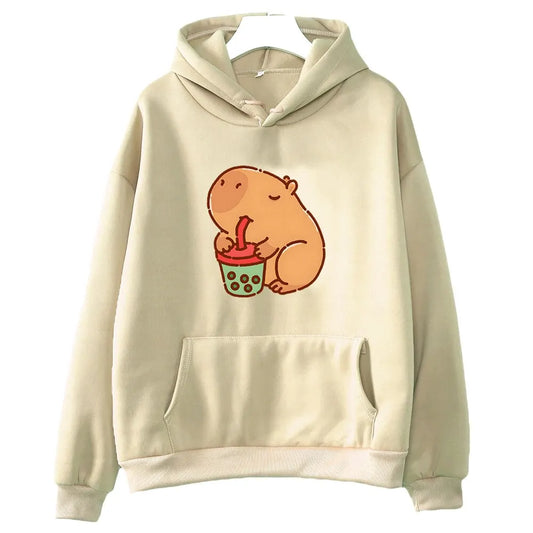  Capybara Kawaii Animal Graphic Hoodie