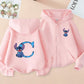 Stitch Zipper Cotton Hoodie