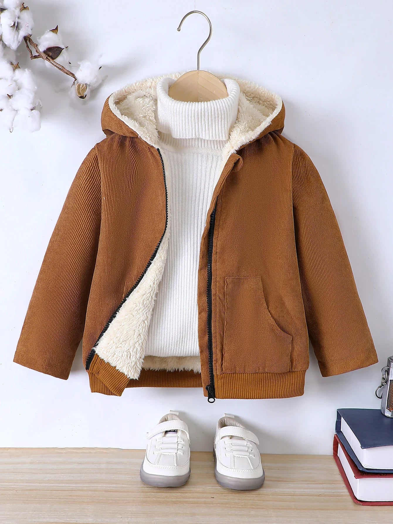 Milk Chocolate Hooded Jacket