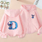 Stitch Zipper Cotton Hoodie