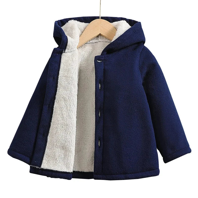 Thick Hooded Fleece Jacket