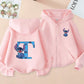 Stitch Zipper Cotton Hoodie