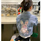 “Baby Bunny” Girls Long Sleeve Denim Coat